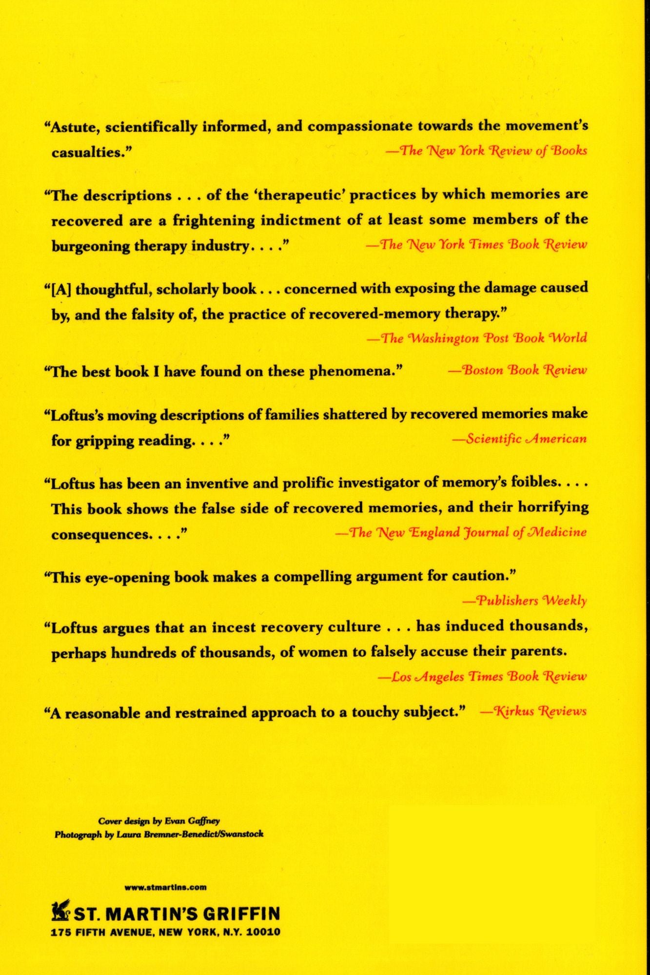 Myth of Repressed Memory: False Memories and Allegations of Sexual Abuse