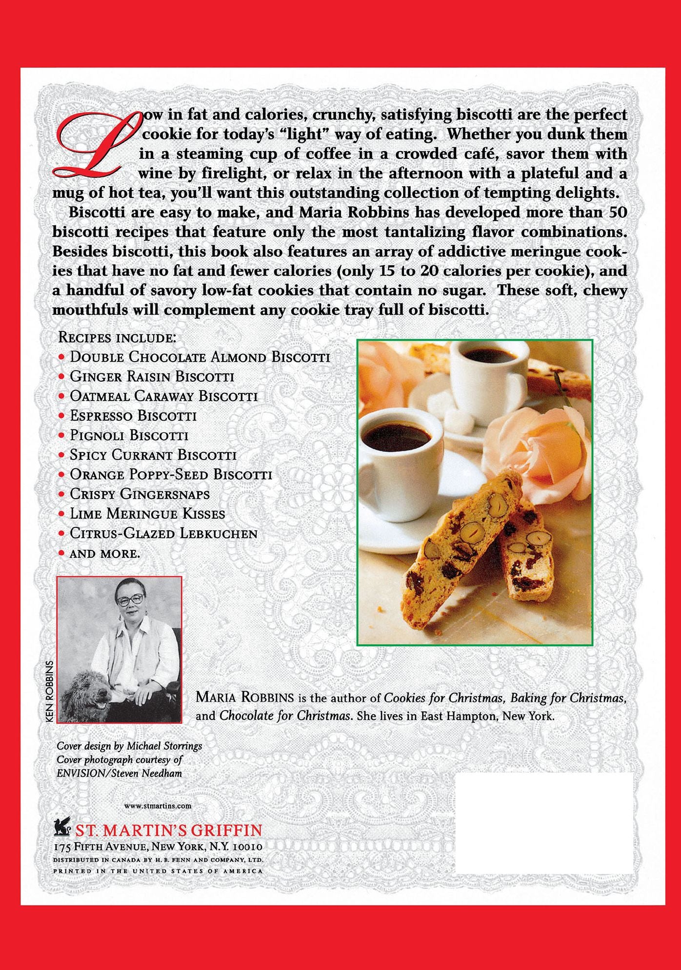 Biscotti & Other Low Fat Cookies: 65 Tempting Recipes for Biscotti, Meringues, and Other Low-Fat Delights
