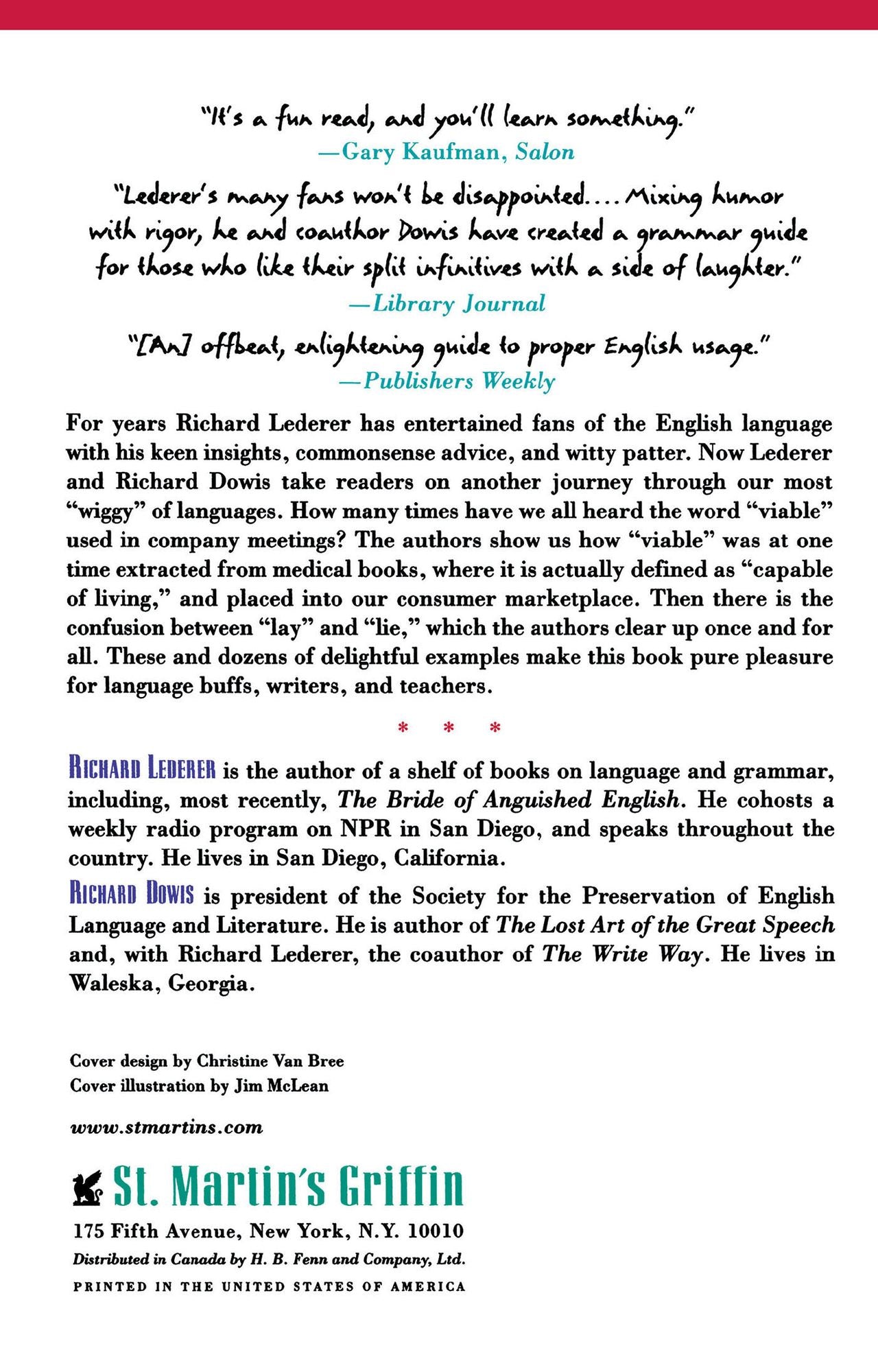 Sleeping Dogs Don't Lay: Practical Advice For The Grammatically Challenged