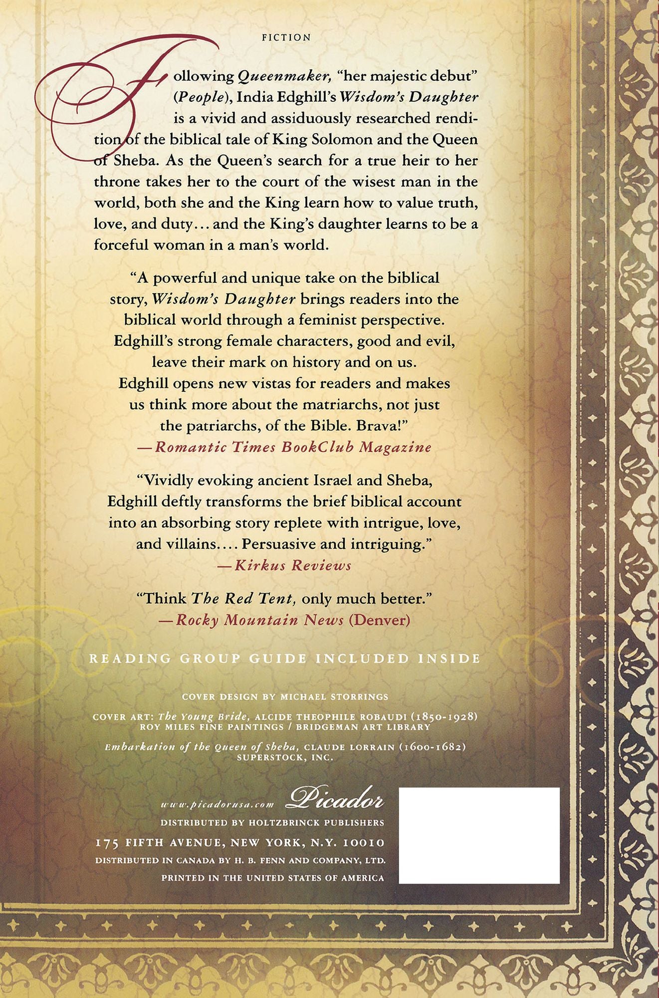Wisdom's Daughter: A Novel of Solomon and Sheba