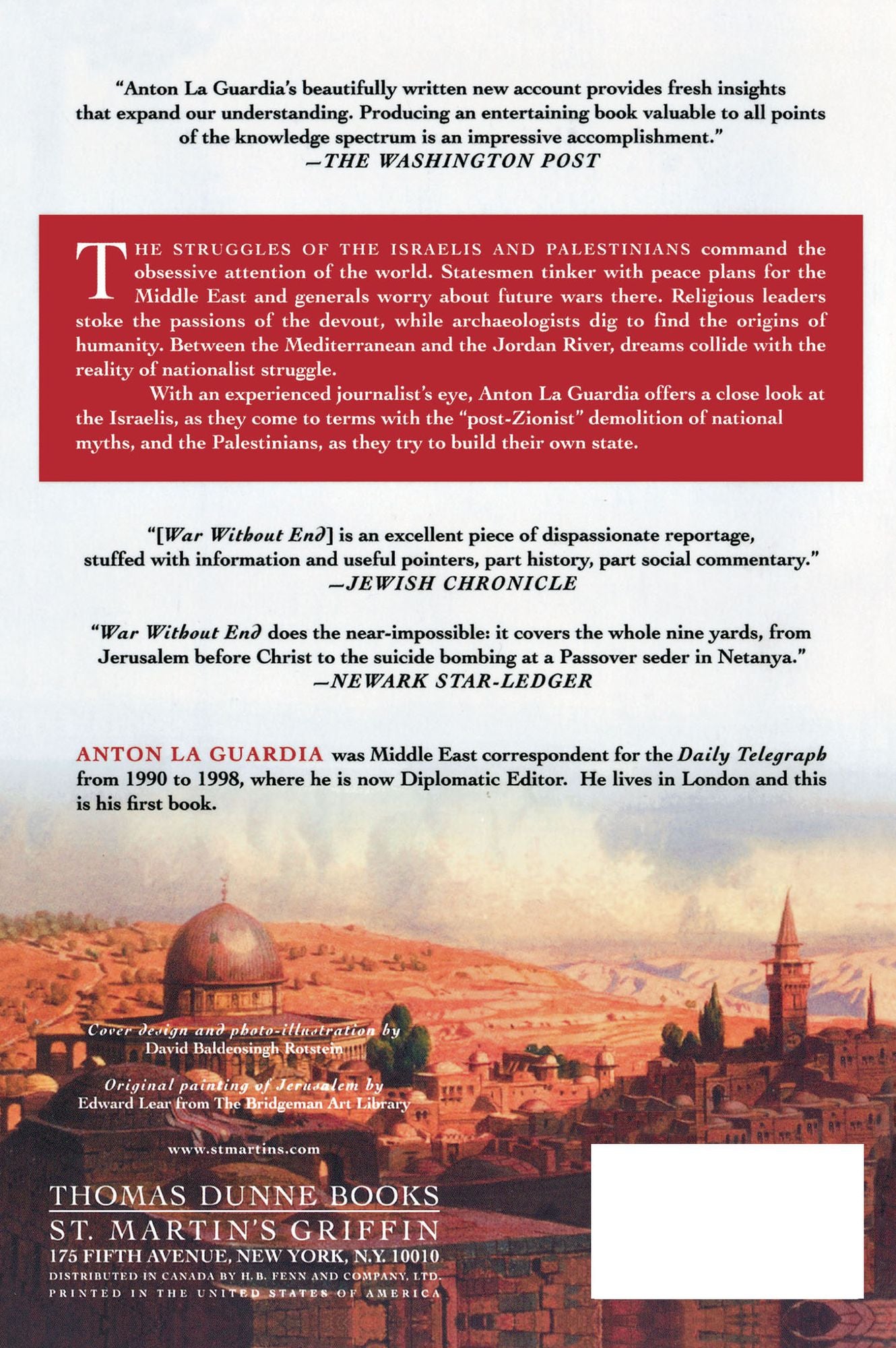 War Without End: Israelis, Palestinians, and the Struggle for a Promised Land