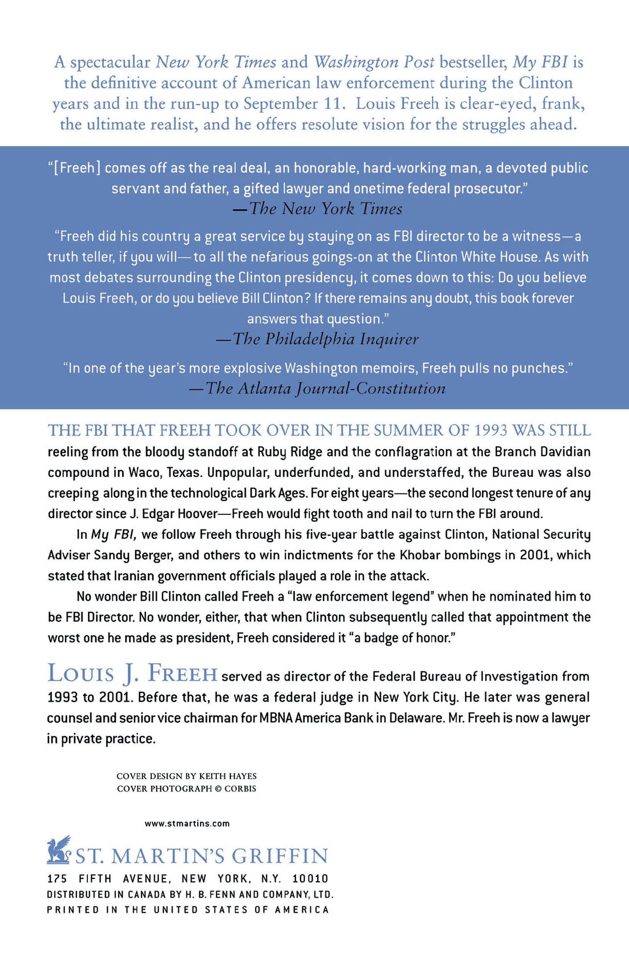 My FBI: Bringing Down the Mafia, Investigating Bill Clinton, and Fighting the War on Terror