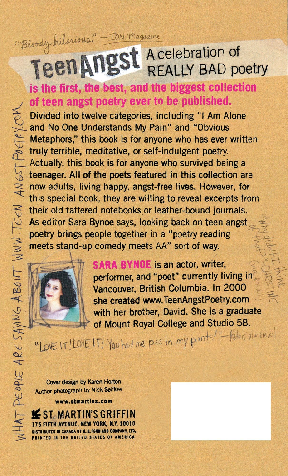 Teen Angst: A Celebration of Really Bad Poetry