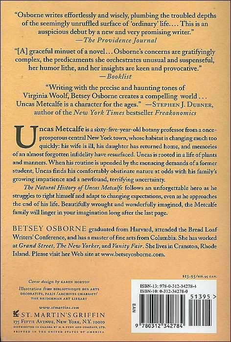 The Natural History of Uncas Metcalfe: A Novel