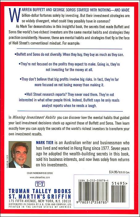 The Winning Investment Habits of Warren Buffett & George Soros: Harness the Investment Genius of the World's Richest Investors