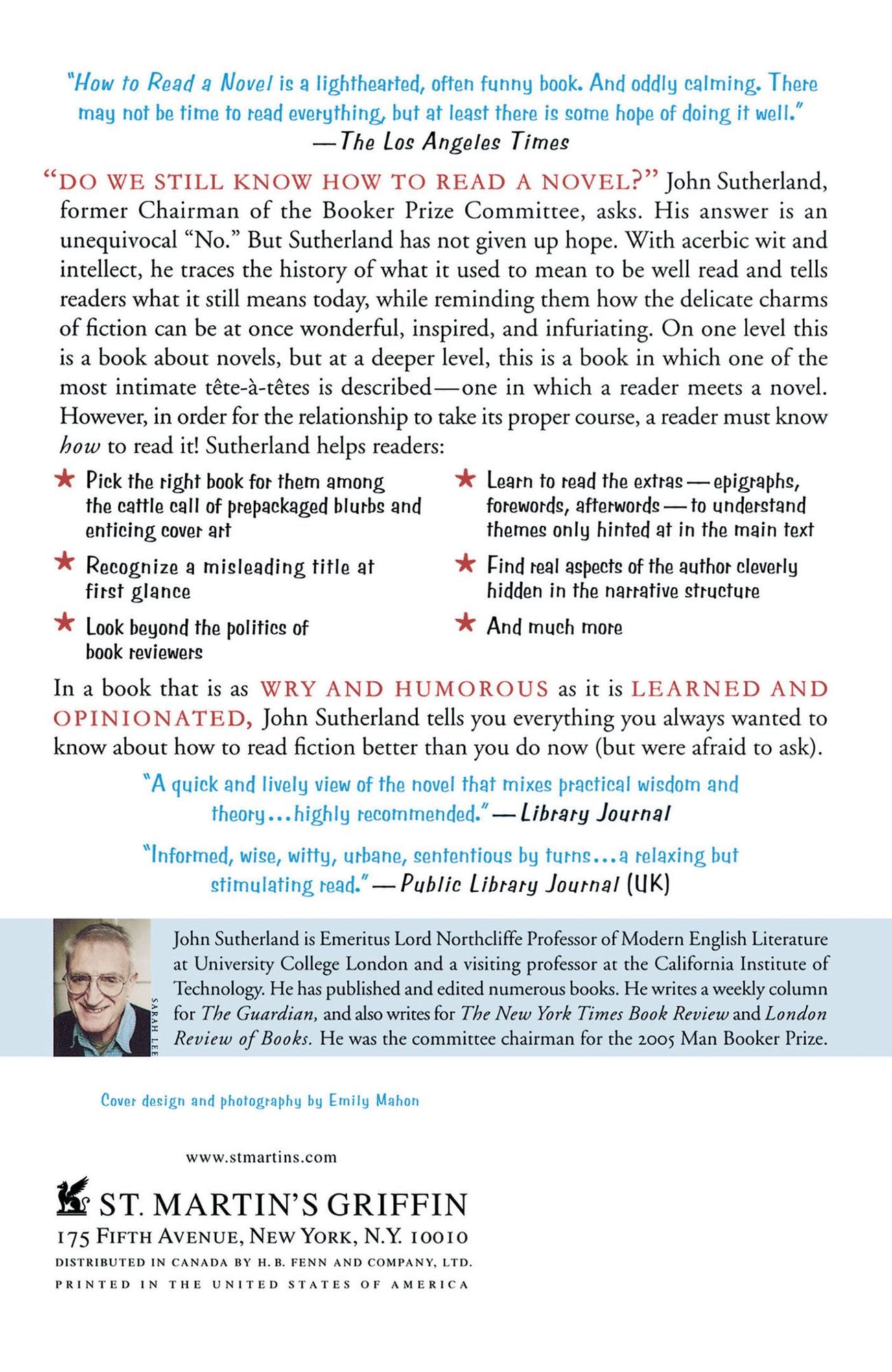 How to Read a Novel: A User's Guide