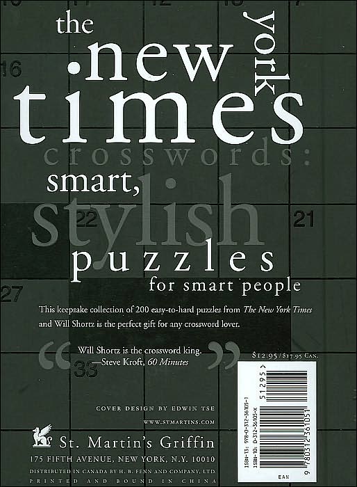 New York Times Little Black (and White) Book of Crosswords