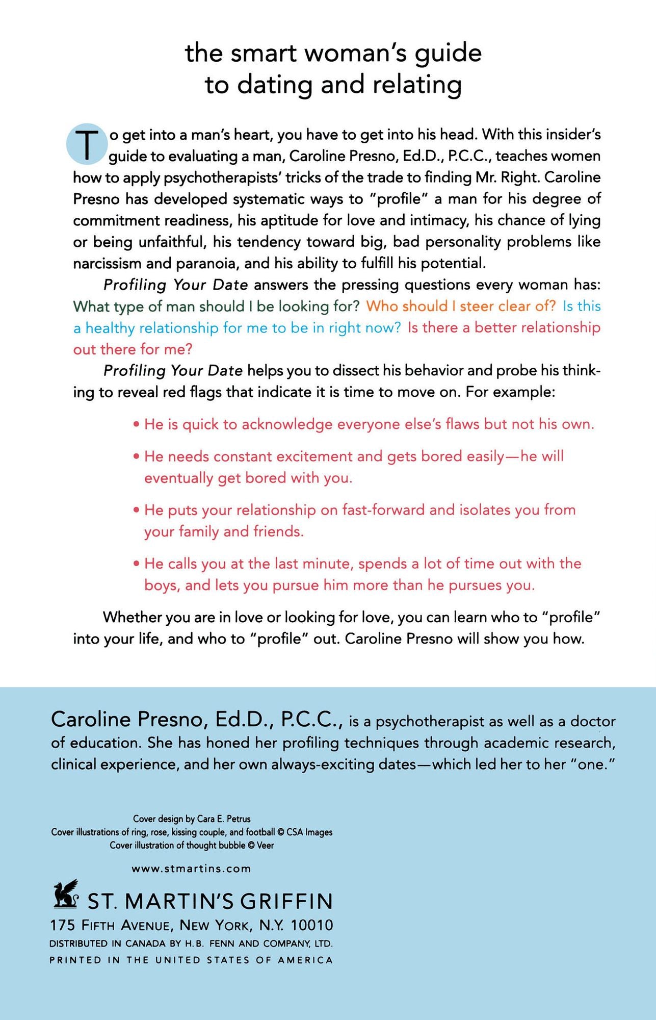 Profiling Your Date: A Smart Woman's Guide to Evaluating a Man