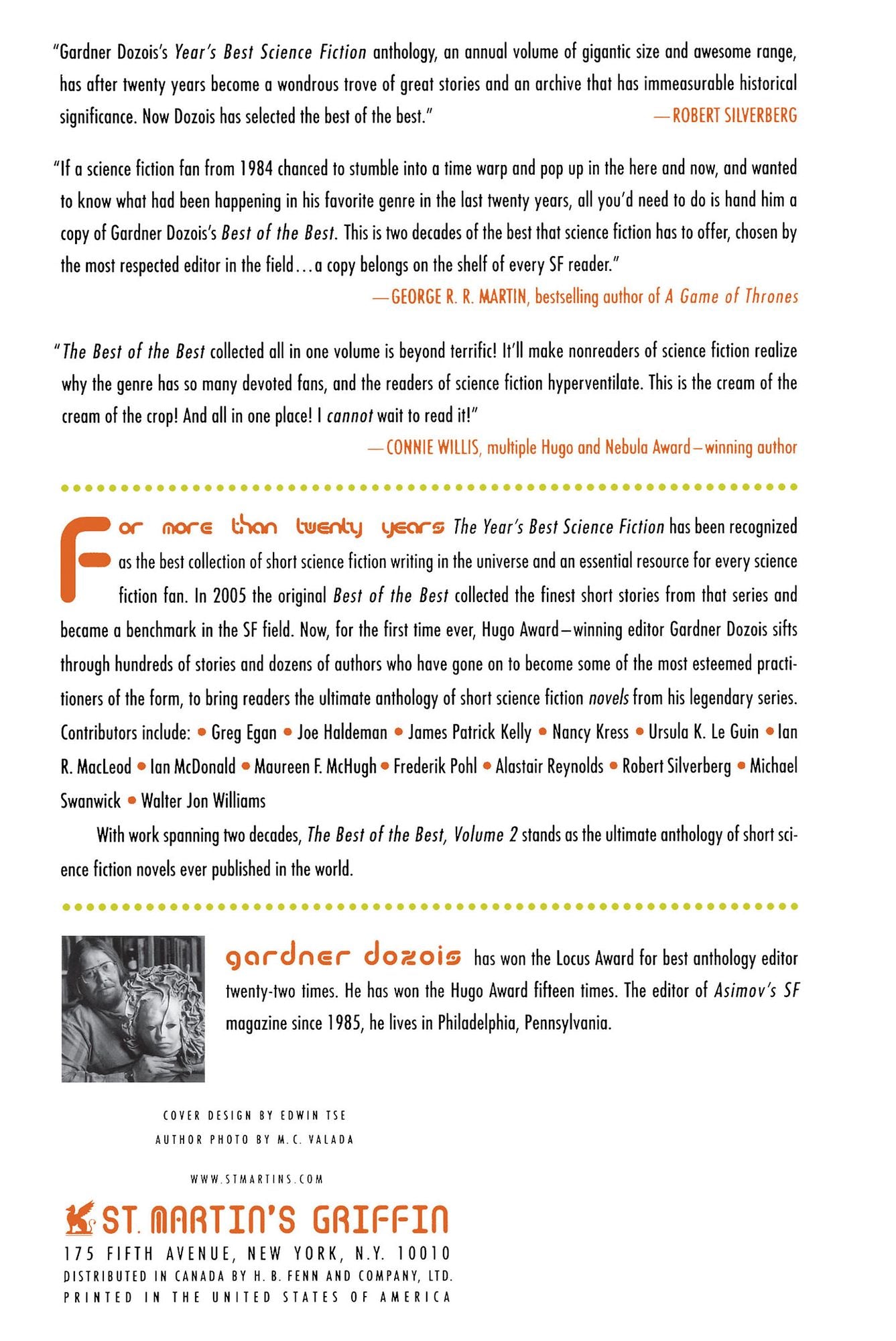 The Best of the Best, Volume 2: 20 Years of the Best Short Science Fiction Novels