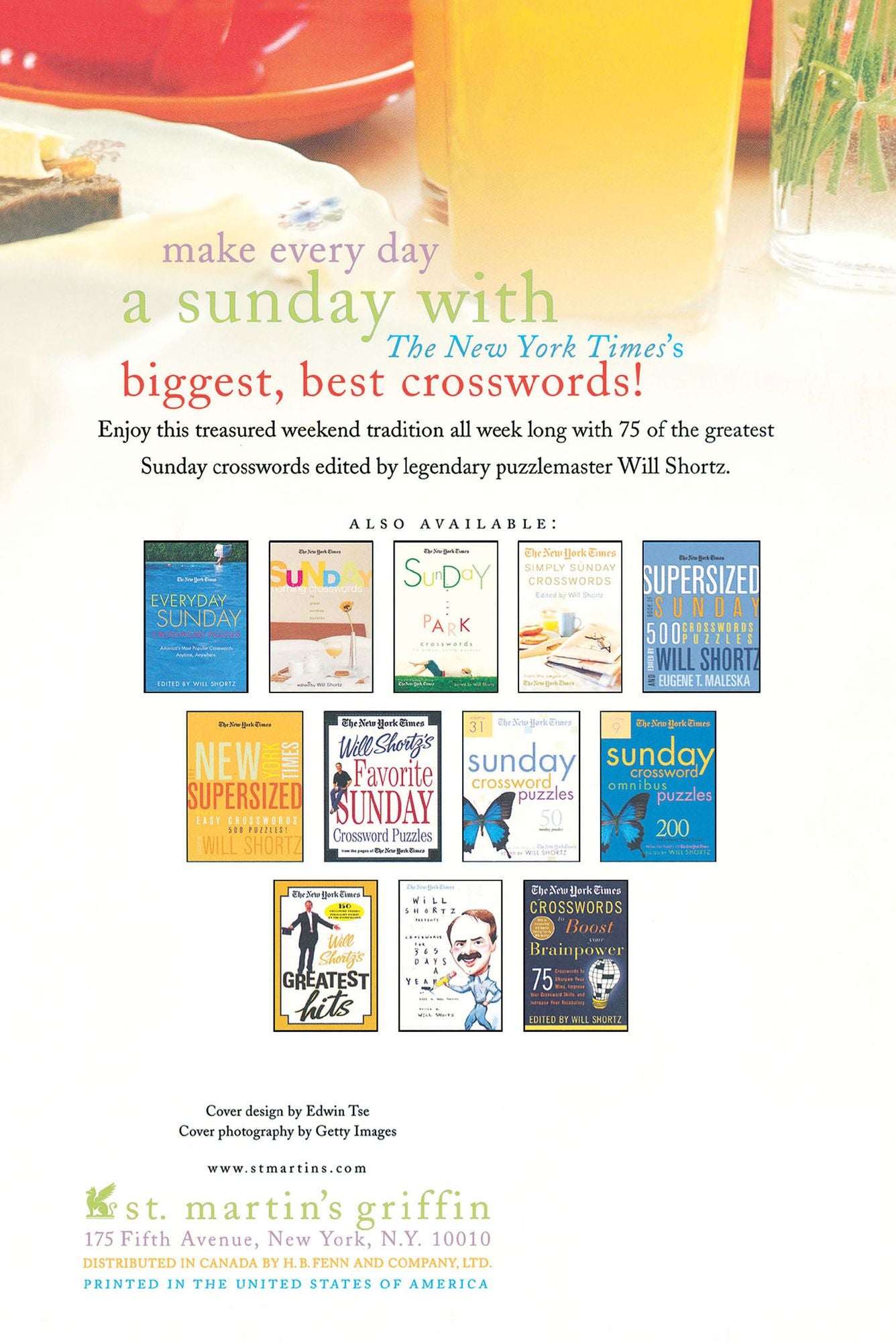 New York Times Sunday Brunch Crosswords