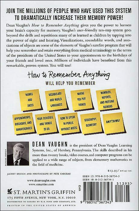 How to Remember Anything: The Proven Total Memory Retention System