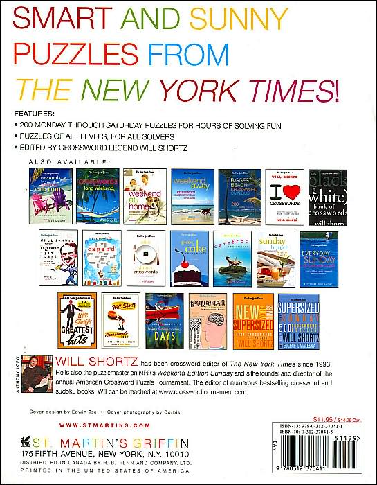 New York Times Will Shortz Presents Fun in the Sun Crossword Puzzle Omnibus: 200 Relaxing Puzzles