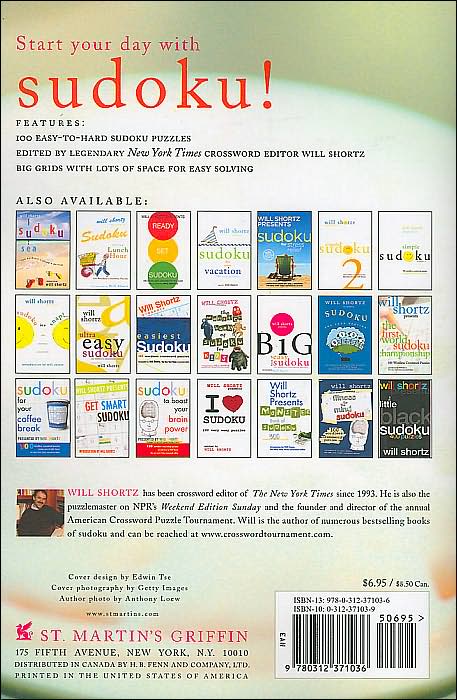 Will Shortz Presents Coffee, Tea or Sudoku: 100 Wordless Crossword Puzzles