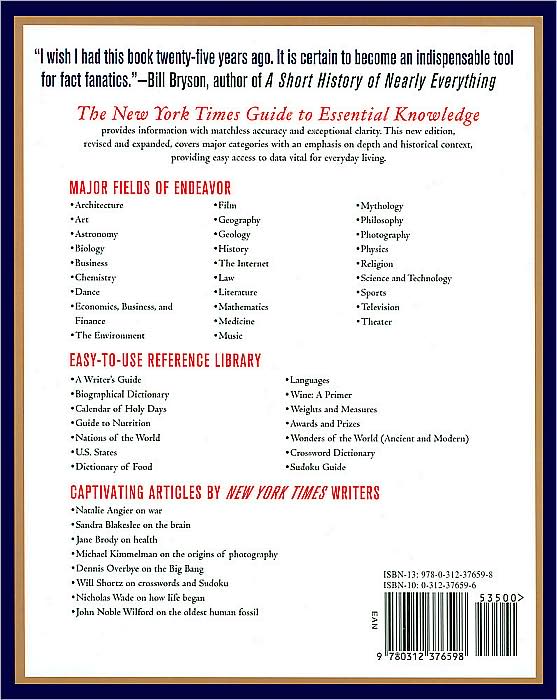 New York Times Guide to Essential Knowledge: A Desk Reference for the Curious Mind