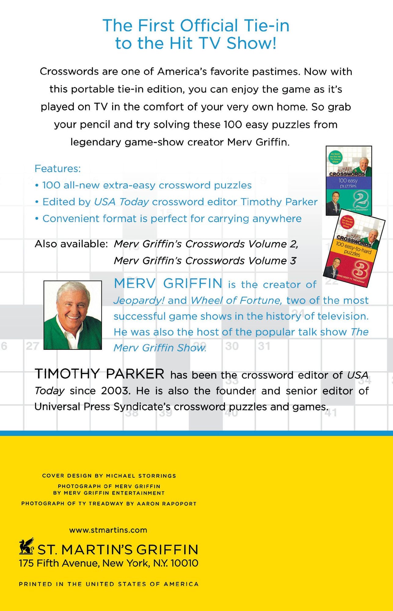 Merv Griffin's Crosswords Volume 1: 100 Easiest Puzzles