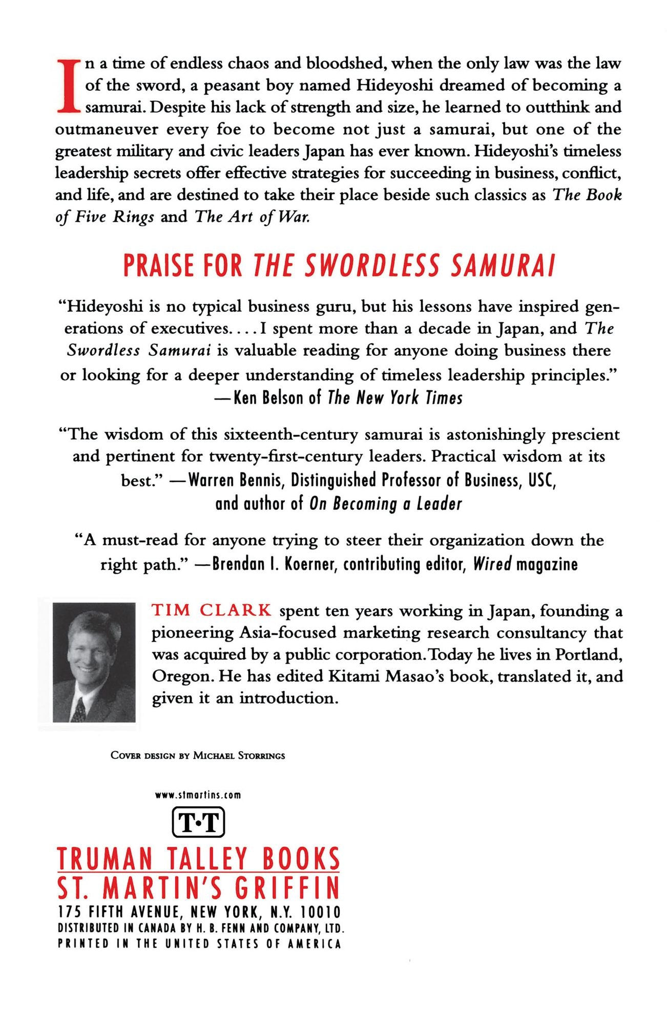 Swordless Samurai: Leadership Wisdom of Japan's Sixteenth-Century Legend---Toyotomi Hideyoshi