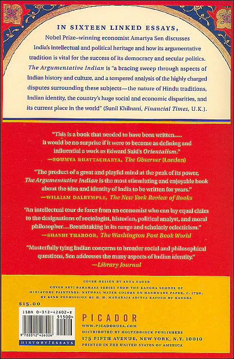 Argumentative Indian: Writings on Indian History, Culture and Identity