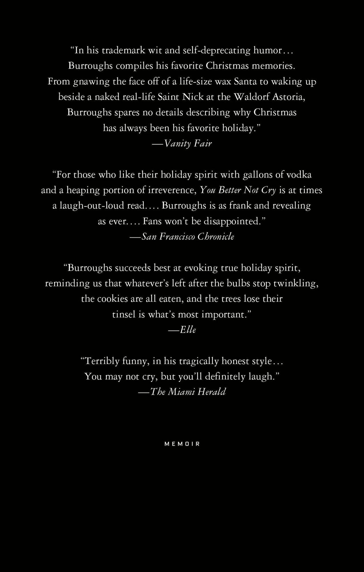 You Better Not Cry: Stories for Christmas
