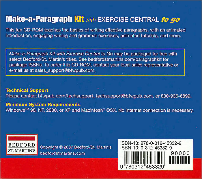 Make-a-Paragraph Kit with Exercise Central to Go
