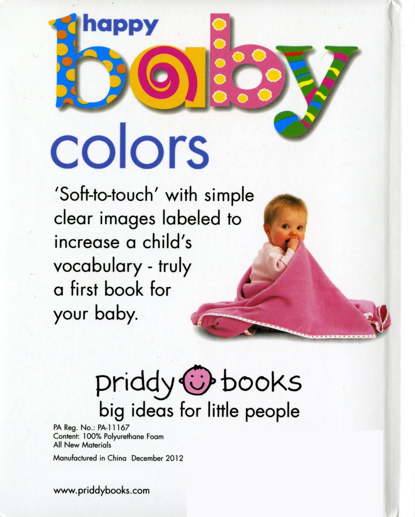 Happy Baby - Colors (Soft-to-Touch Book Series)