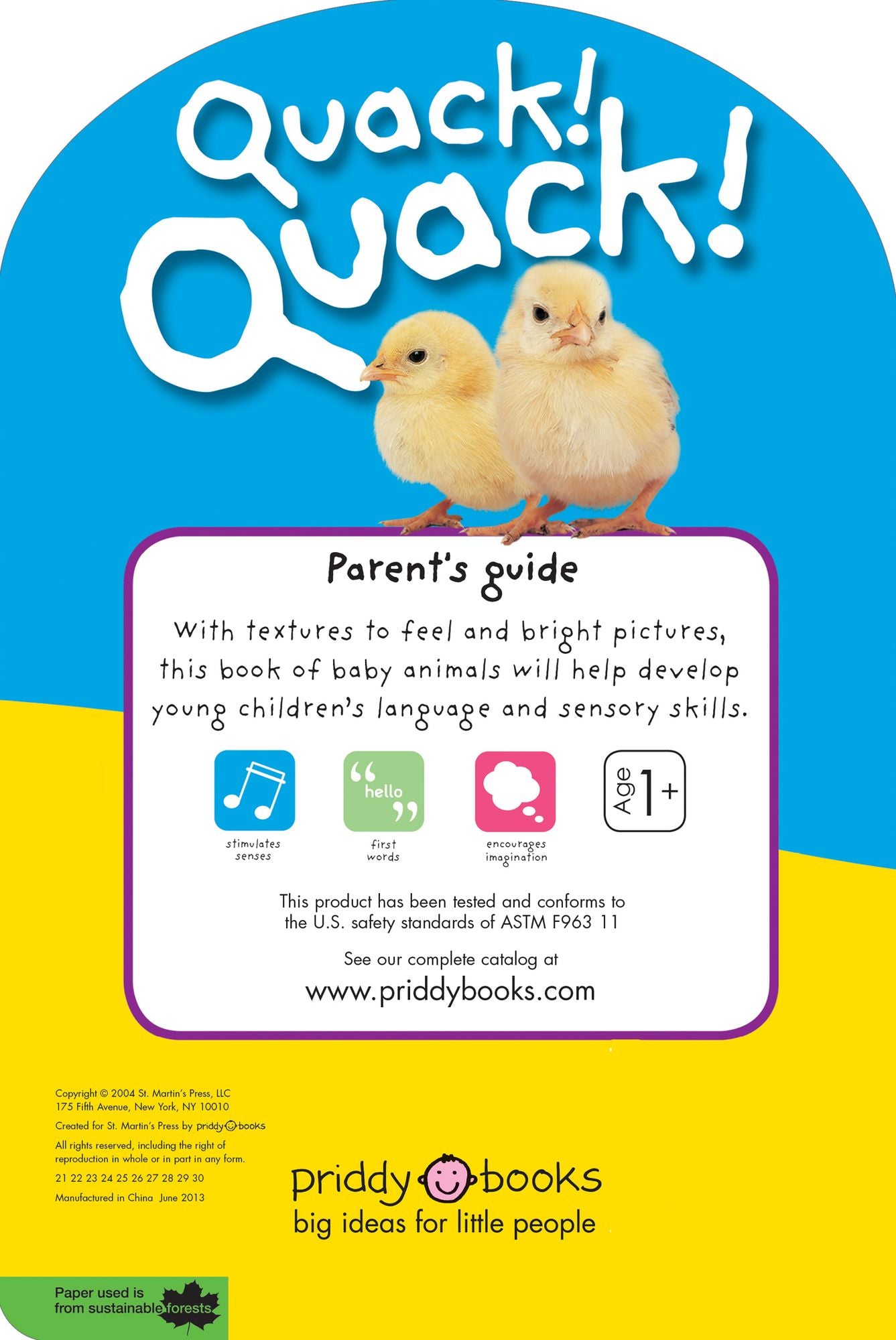 Quack! Quack! (Baby Touch and Feel Series)