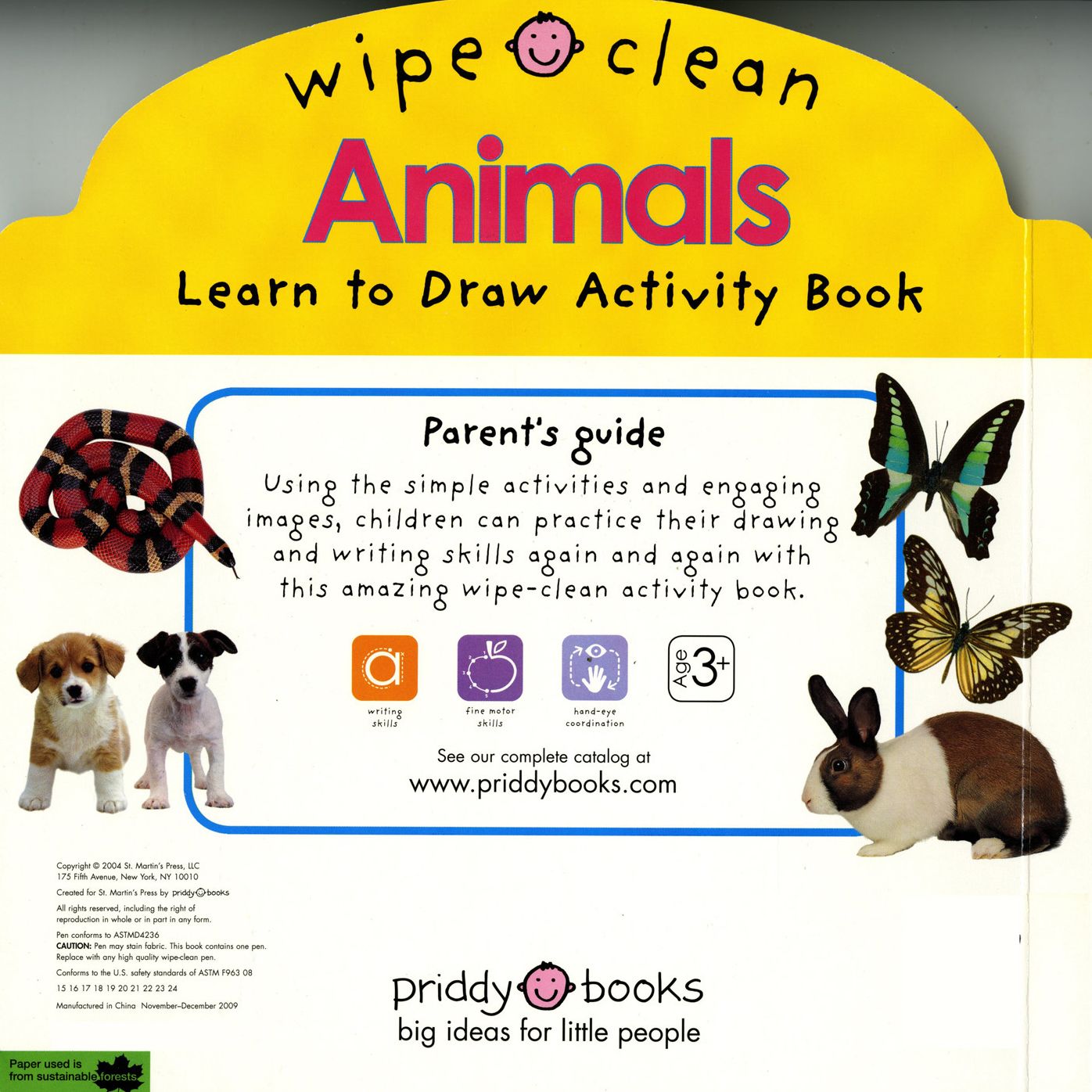 Learn to Draw Animals: 26 Wipe-Clean Pages of Early Learning Fun
