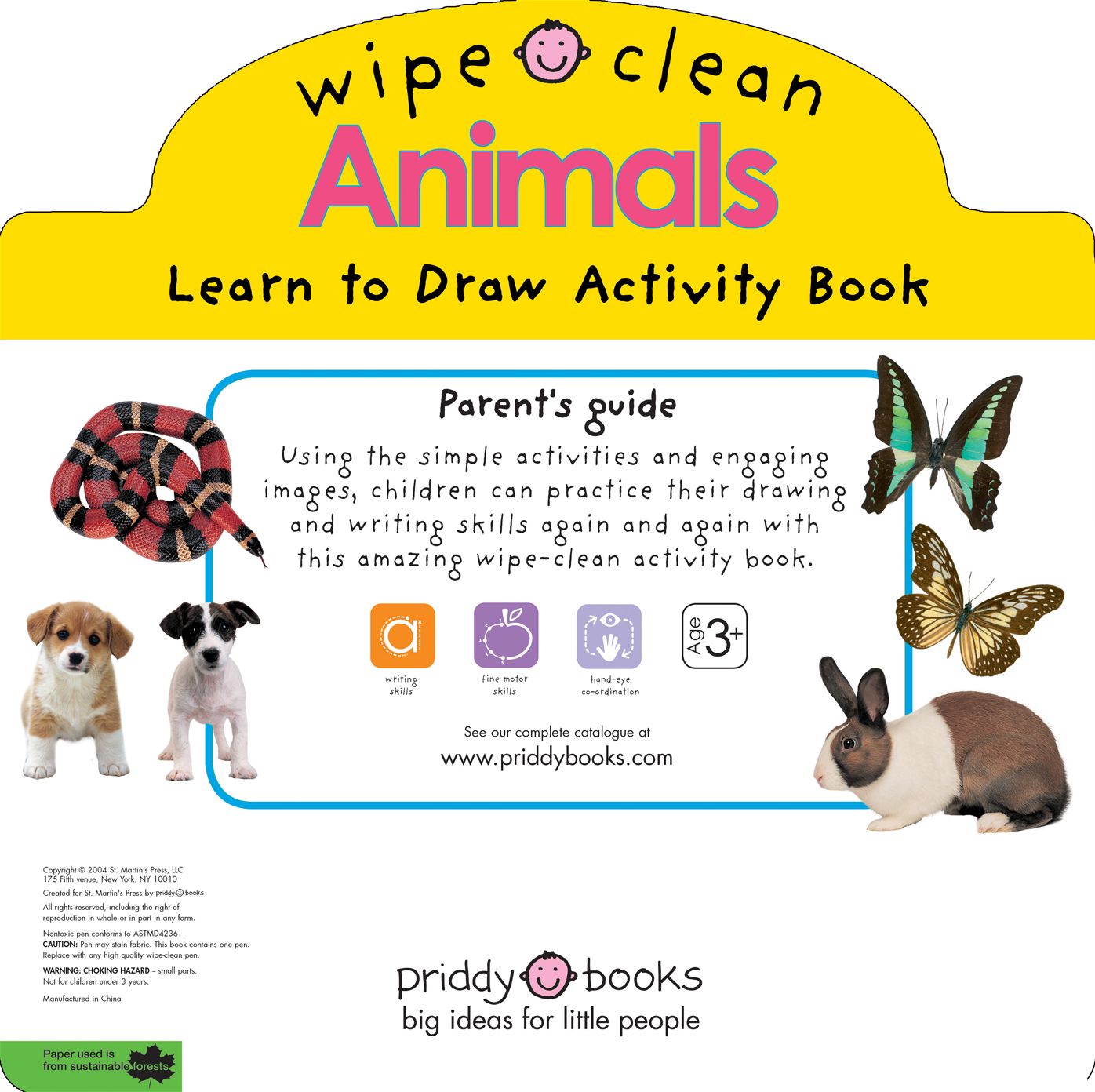 Learn to Draw Animals: 26 Wipe-Clean Pages of Early Learning Fun