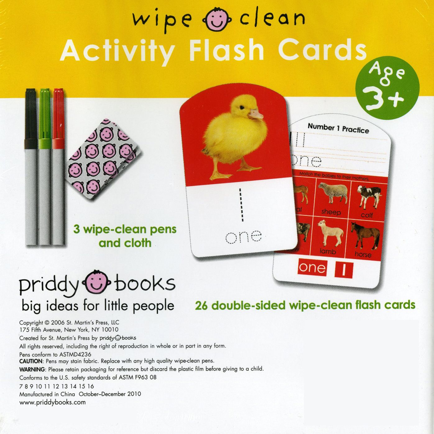 Learn to Write Your Numbers - 123: Activity Flash Cards (Wipe Clean Series)