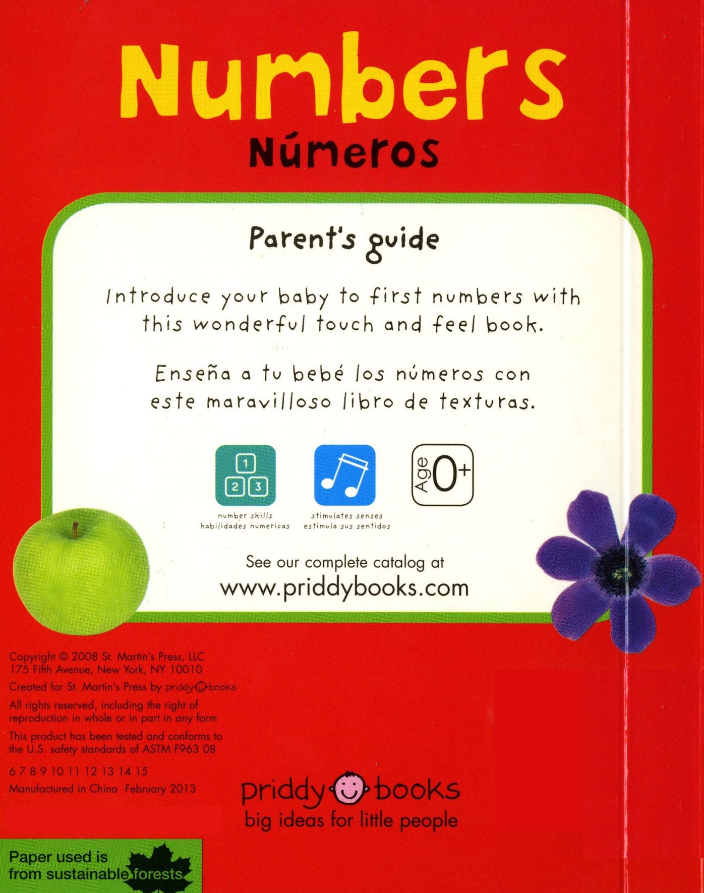 Bright Baby Touch & Feel: Bilingual Numbers / Números: English-Spanish Bilingual