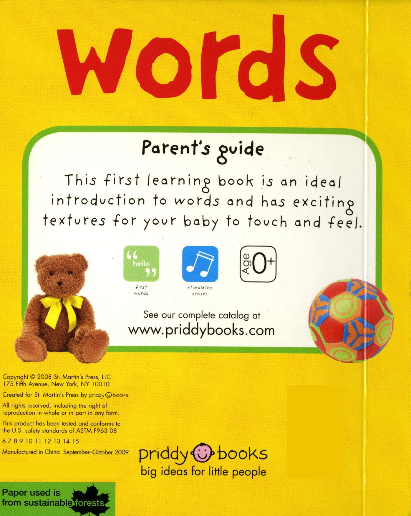 Words (Bright Baby Touch and Feel Series)
