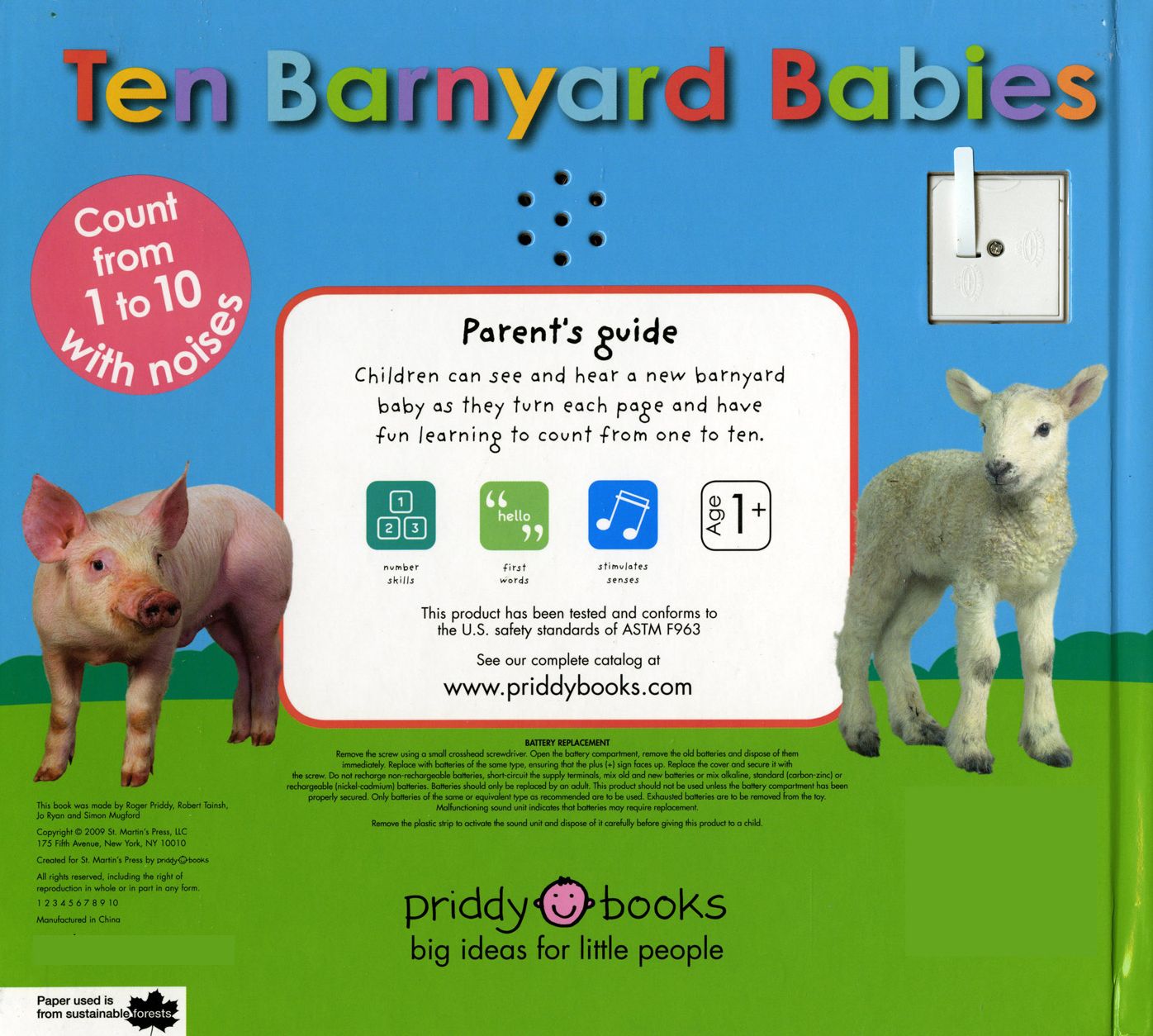 Ten Barnyard Babies: Count from 1 to 10 with Noises