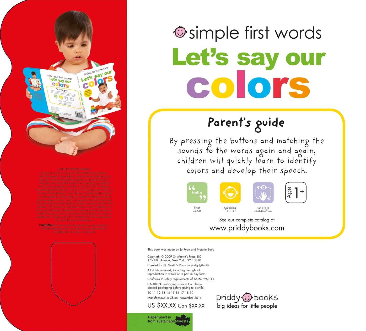 Let's Say Our Colors (Simple First Words Series)