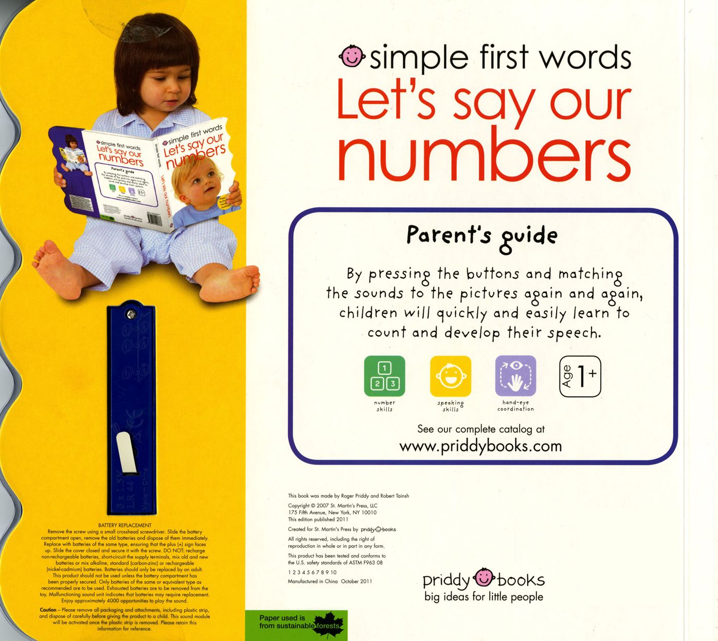Simple First Words Let's Say Our Numbers