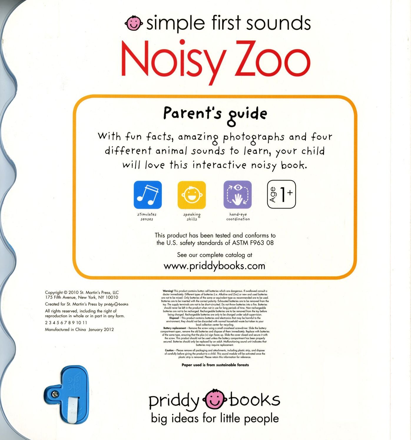 Simple First Sounds Noisy Zoo