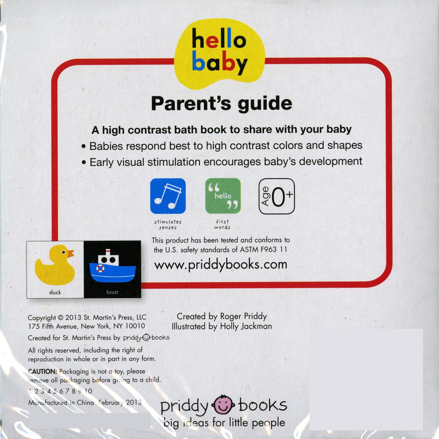 Hello Baby: Bathtime Bath Book