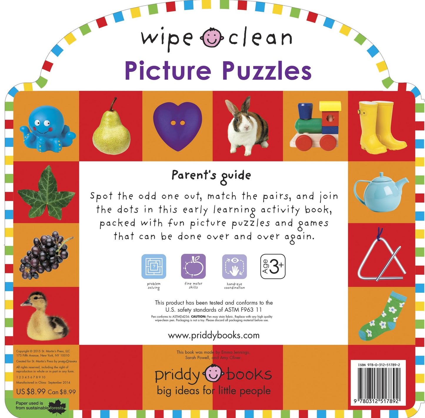 Wipe Clean: Picture Puzzles: Let's Learn Activities