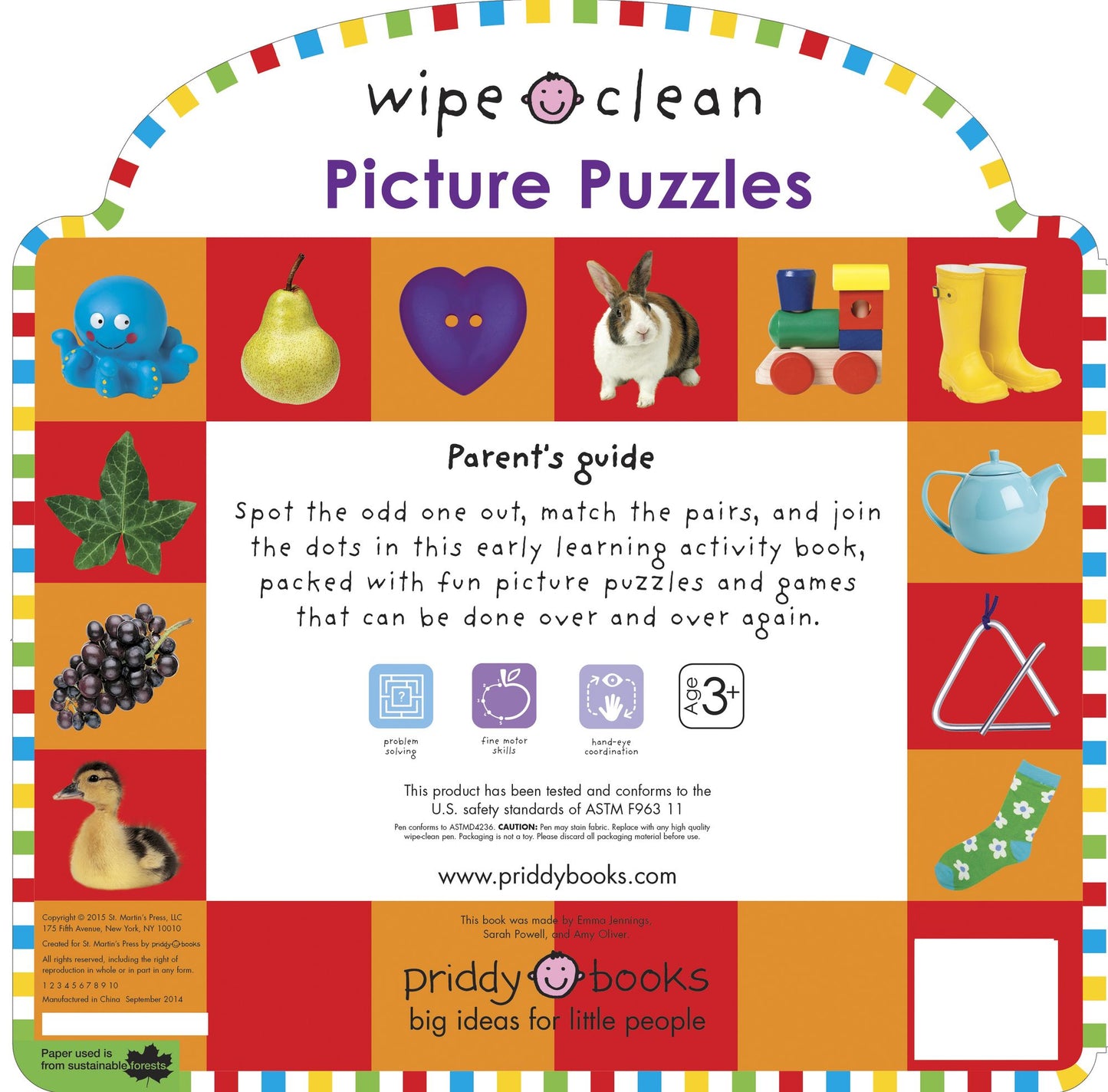 Wipe Clean: Picture Puzzles: Let's Learn Activities