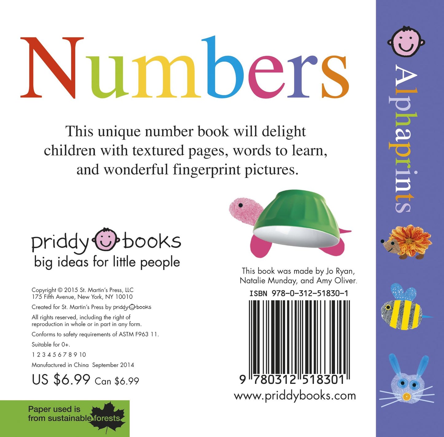 Little Alphaprints: Numbers