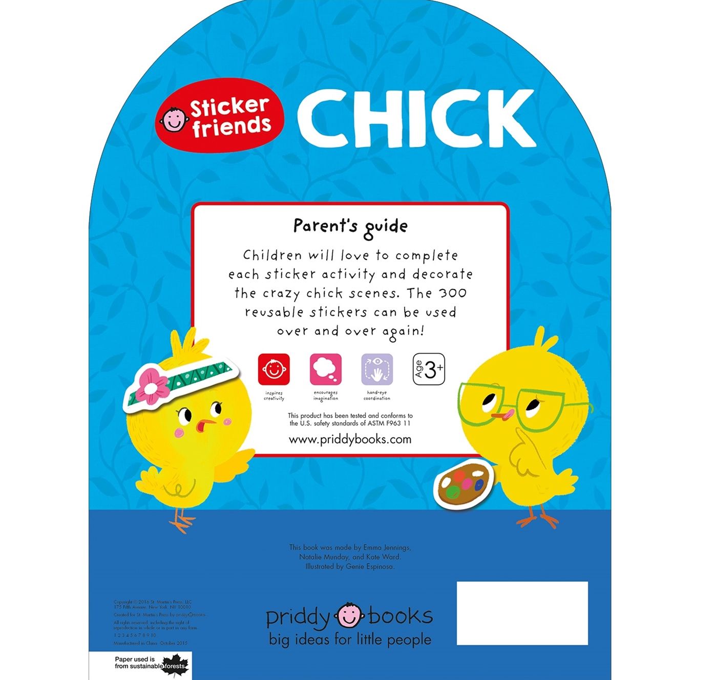 Sticker Friends: Chick: 300 Reusable Stickers