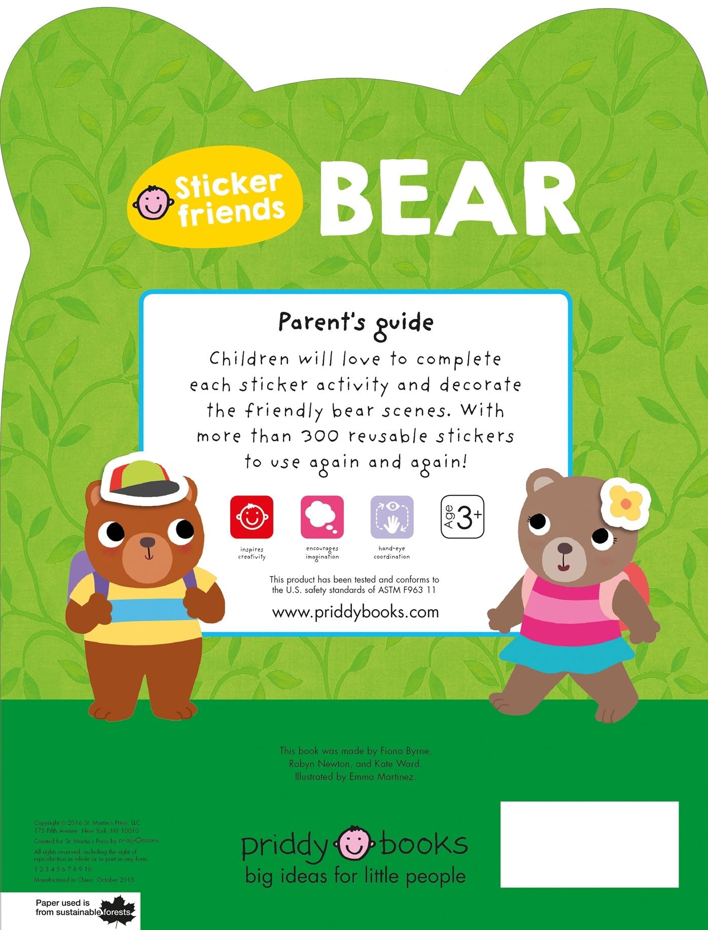 Sticker Friends: Bear