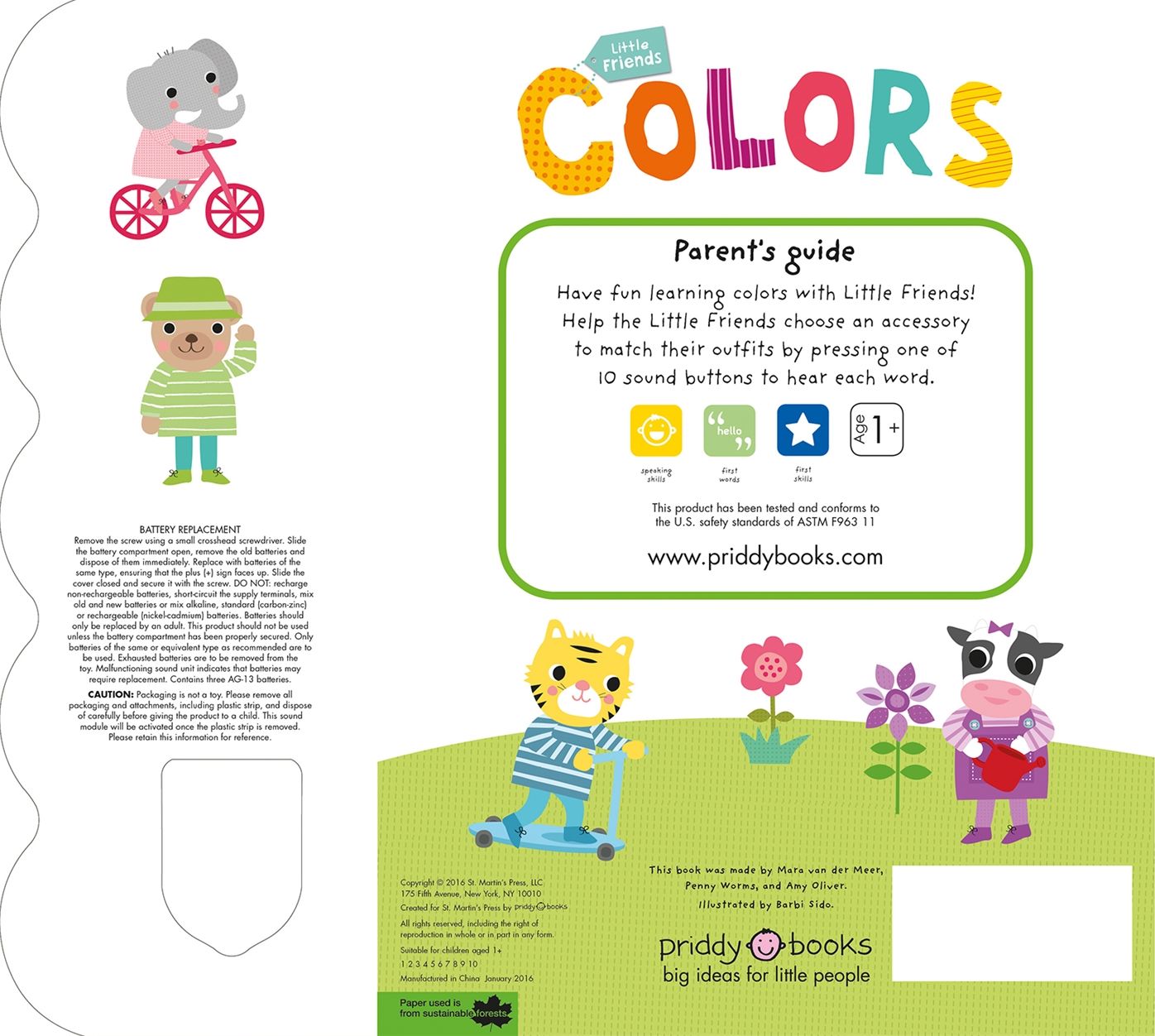 Little Friends Sound Book: Colors