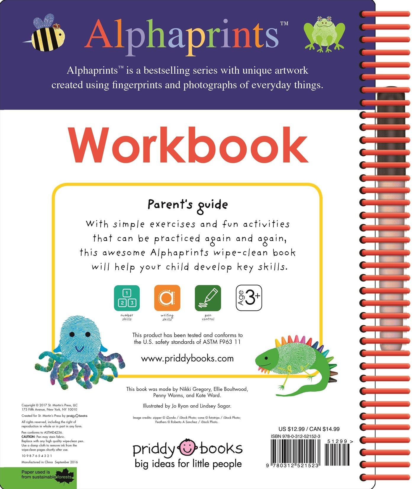 Alphaprints: Wipe Clean Workbook ABC