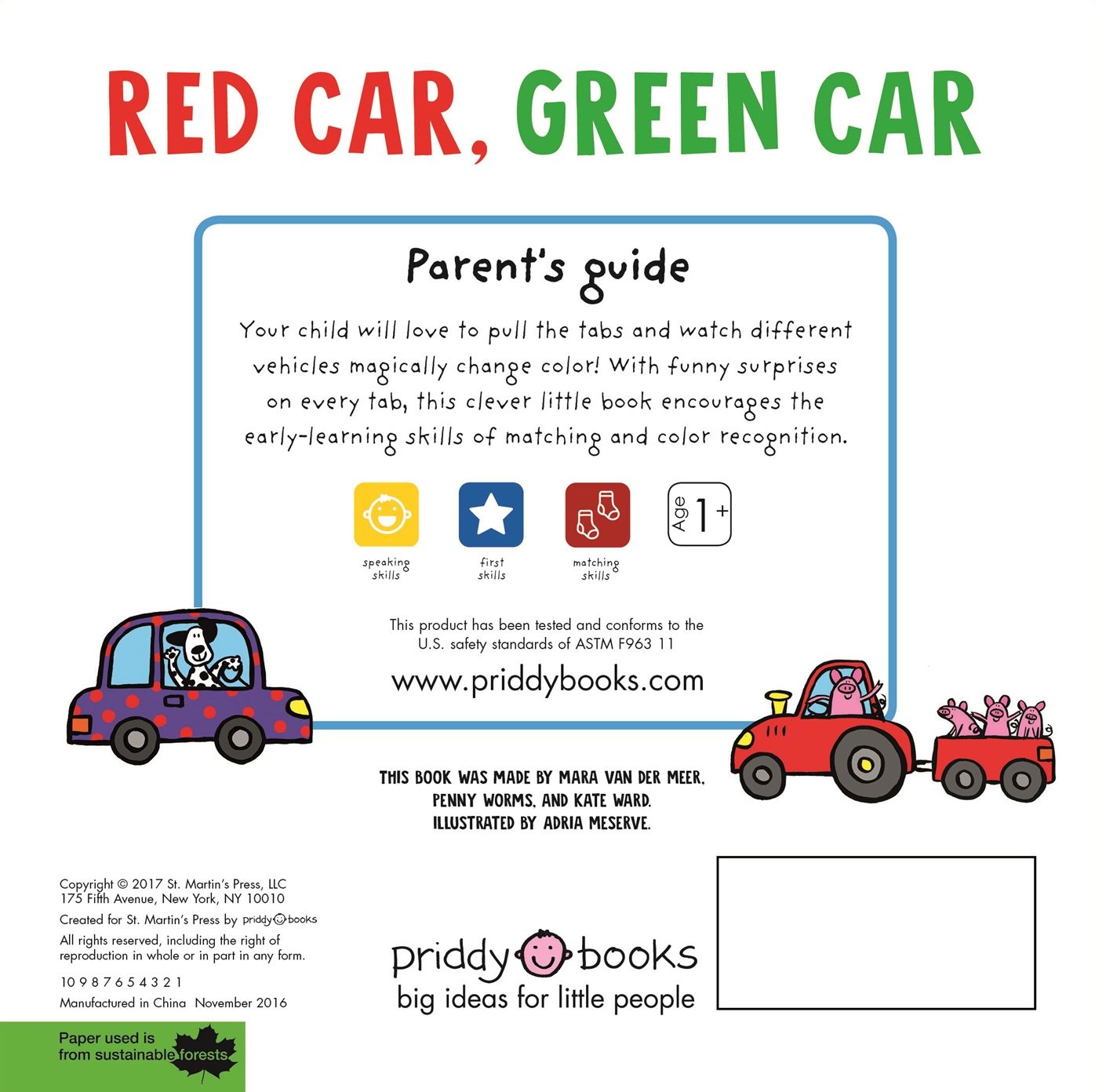 Red Car, Green Car: A Changing Colors Book