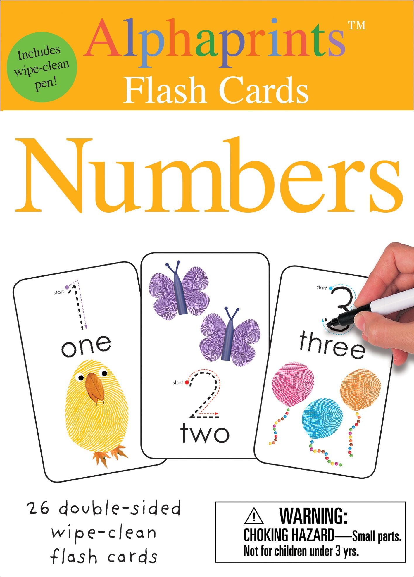 Alphaprints: Wipe Clean Flash Cards Numbers