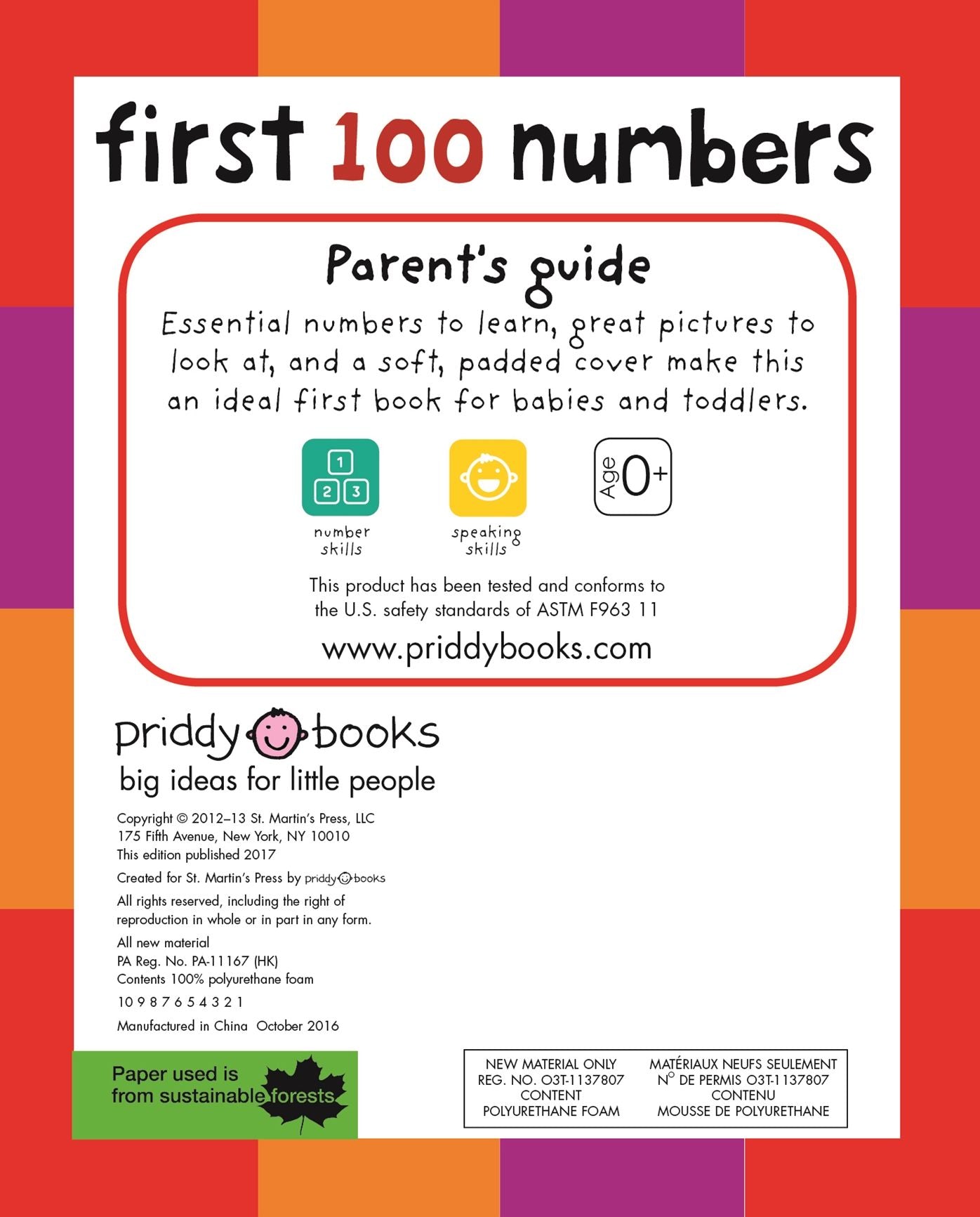 First 100 Numbers