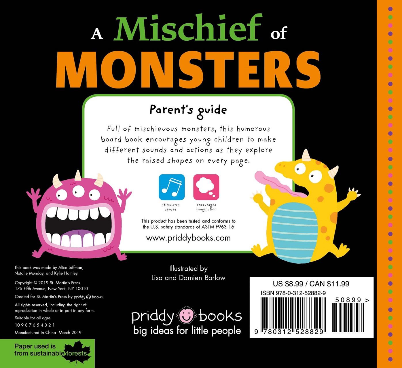 Picture Fit Board Books: A Mischief of Monsters