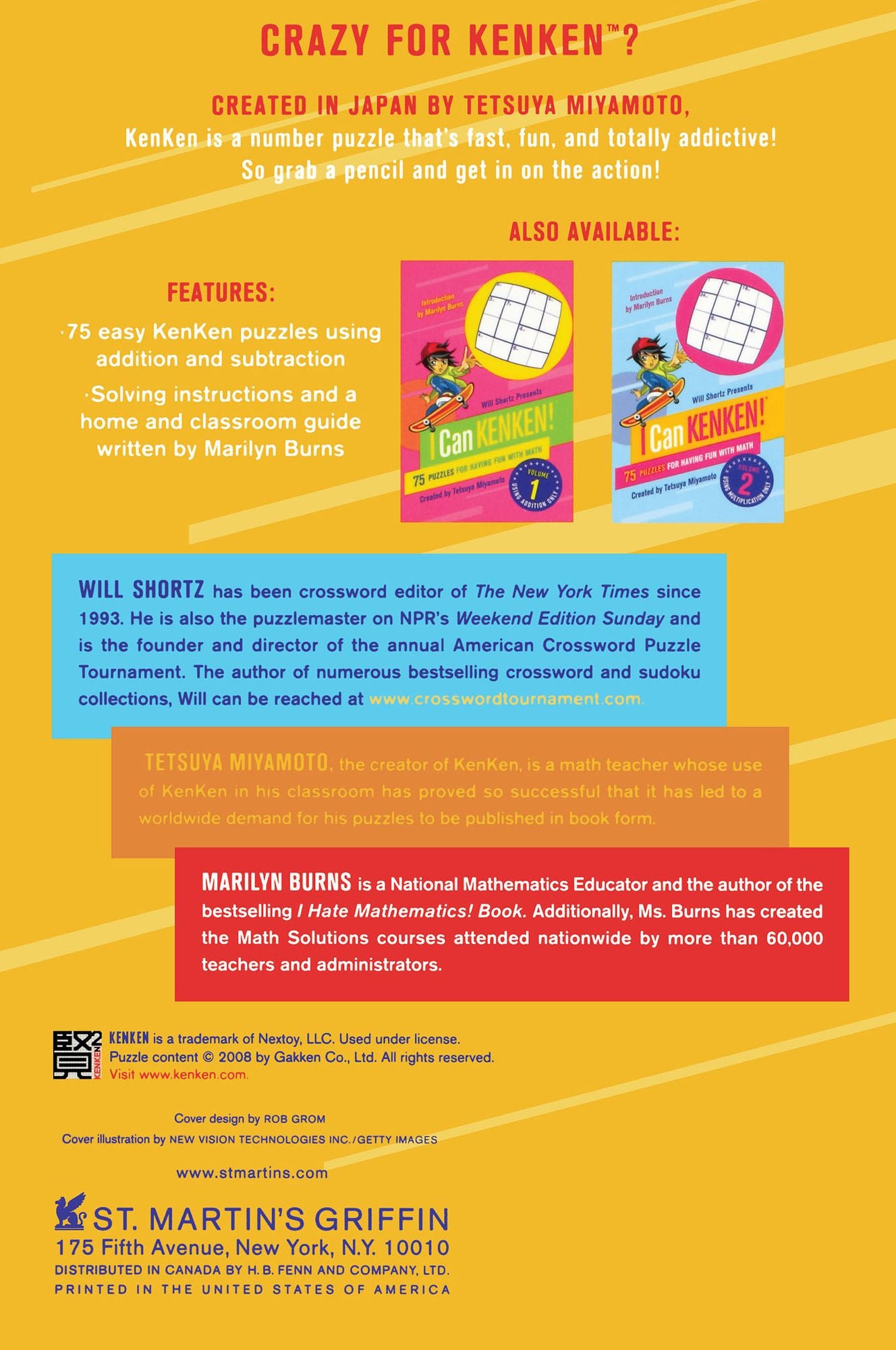 Will Shortz Presents I Can Kenken!: 75 Puzzles for Having Fun with Math