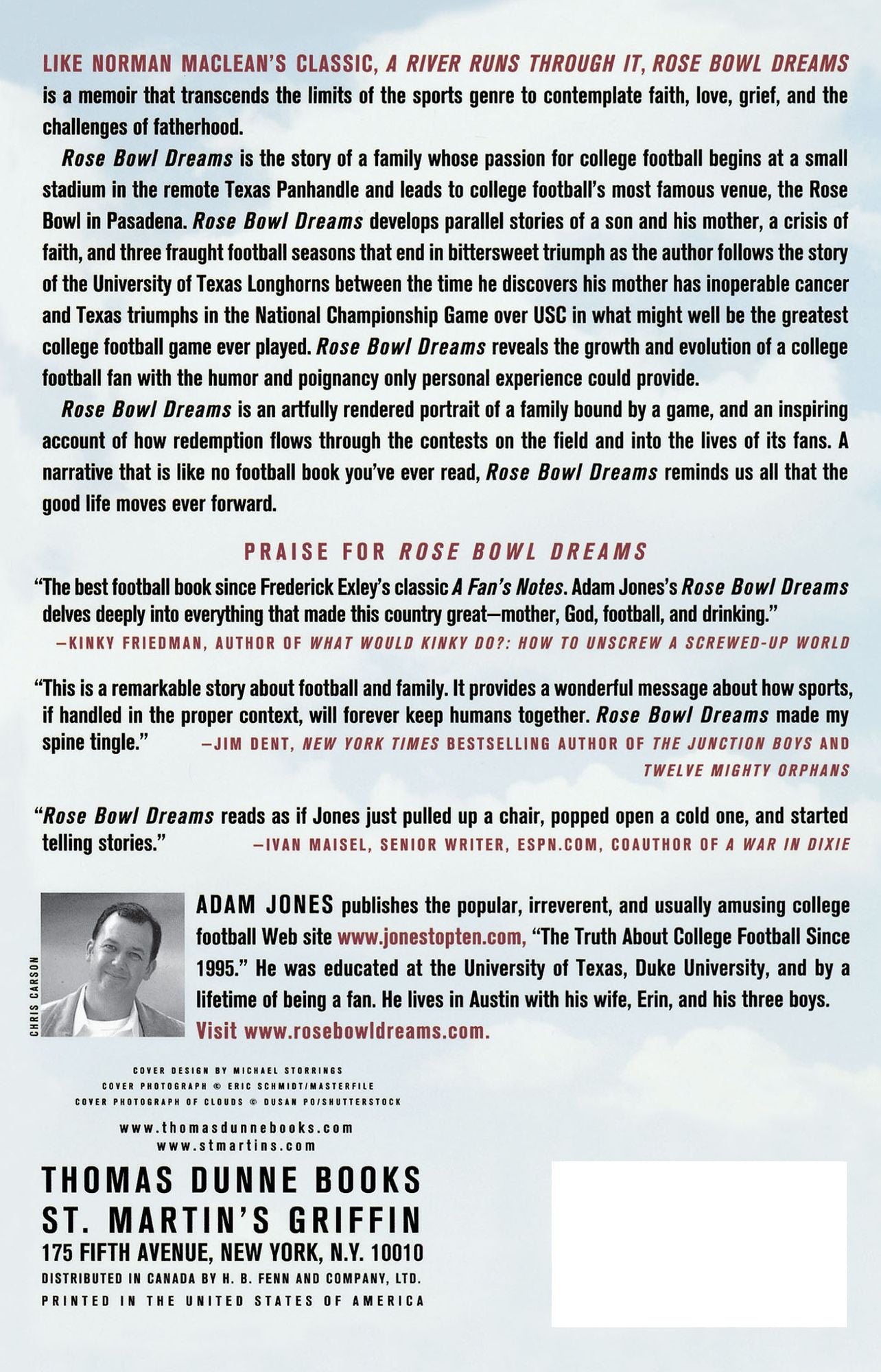 Rose Bowl Dreams: A Memoir of Faith, Family, and Football