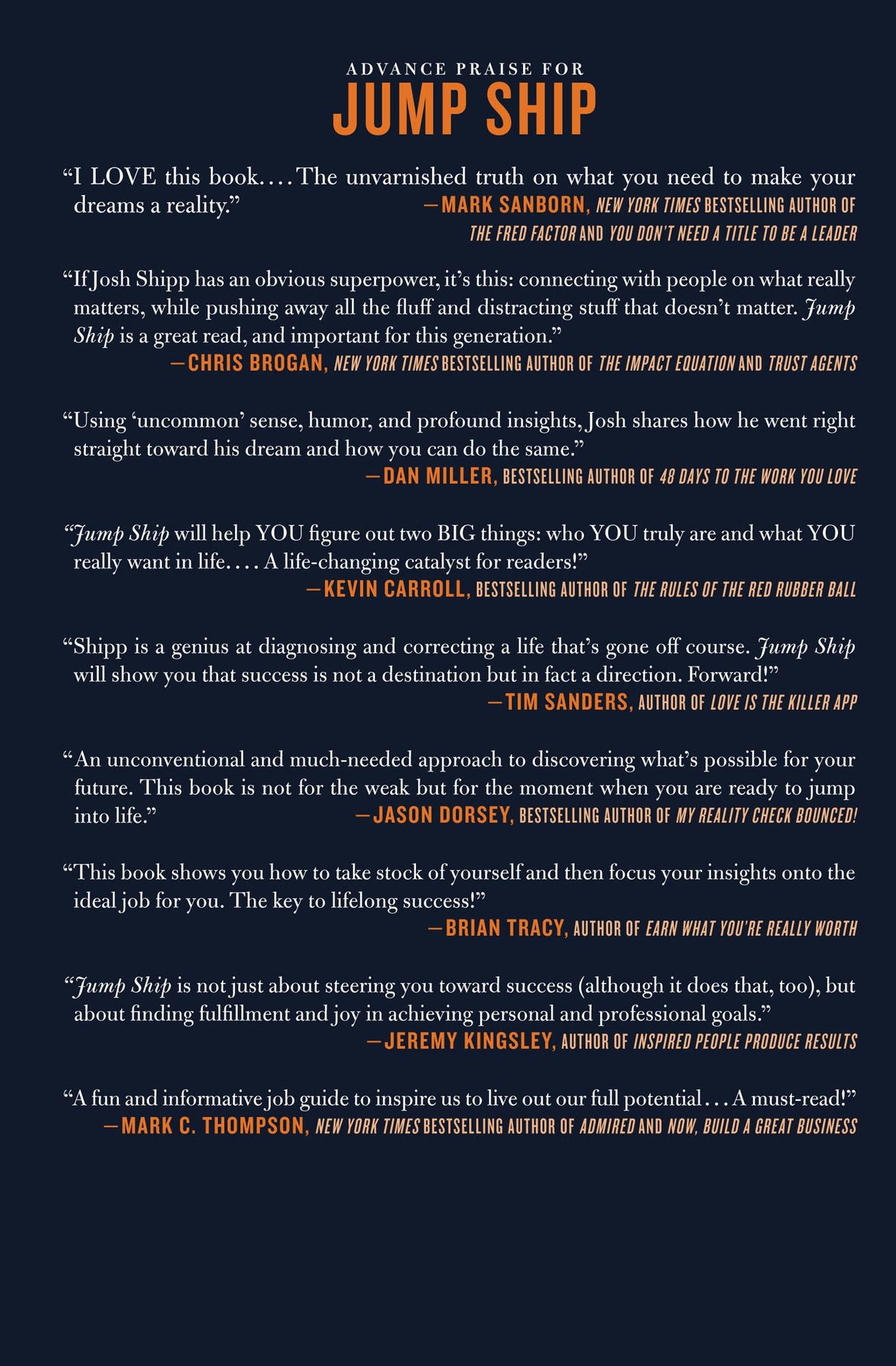 Jump Ship: Ditch Your Dead-End Job and Turn Your Passion into a Profession