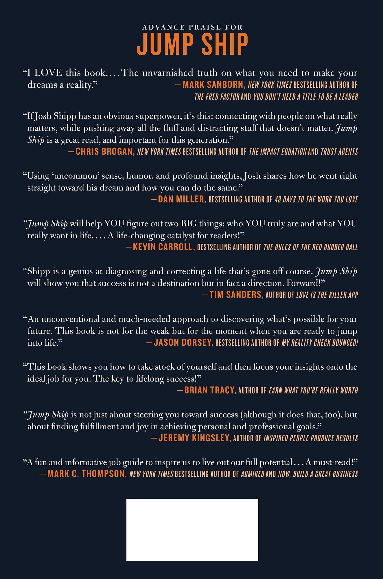 Jump Ship: Ditch Your Dead-End Job and Turn Your Passion into a Profession